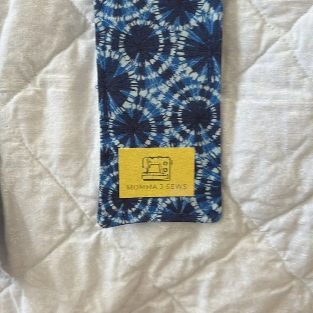 Great Teacher 🎁 Blue Patterned Lanyard/pen holder with ID Holder